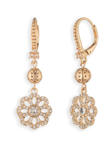 Marchesa - Filigree In Bloom Drop -korvakorut - PE FILAGREE BEAD DBL DROP - GLD/CRY | Stockmann
