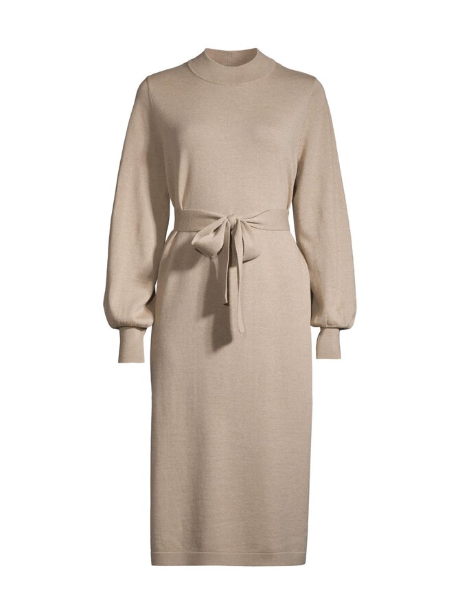 Beige merino dress