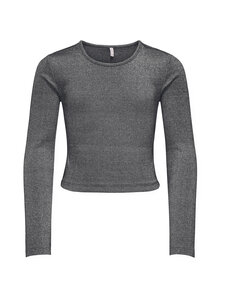 KIDS ONLY - KogTrinny Life Glitter -trikoopaita - BLACK DETAIL:SILVER LUREX | Stockmann