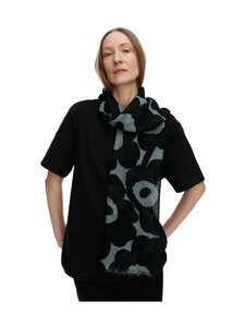 Marimekko - Fiore Unikko -huivi - 999 BLACK GREY | Stockmann