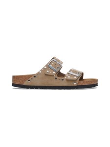 BIRKENSTOCK - Arizona Rivet Leve -mokkanahkasandaalit - 27 TAUPE | Stockmann