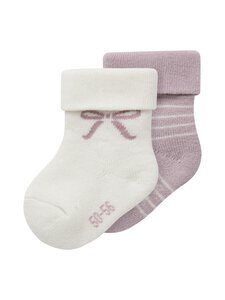 Name It - NbfRifia Terry zeķes 2 iepak. - KEEPSAKE LILAC PACK:CLOUD DANCER | Stockmann