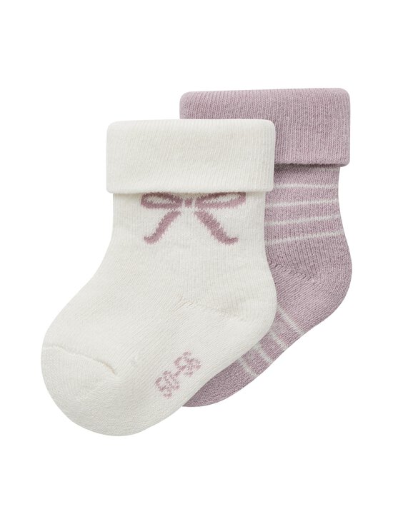 Name It - NbfRifia Terry zeķes 2 iepak. - KEEPSAKE LILAC PACK:CLOUD DANCER | Stockmann - photo 1