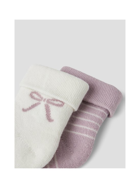 Name It - NbfRifia Terry zeķes 2 iepak. - KEEPSAKE LILAC PACK:CLOUD DANCER | Stockmann - photo 2