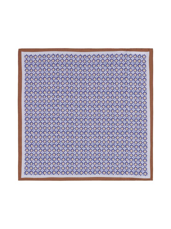 Stockholm Kravatt - Allover Print -silkkitaskuliina - 4 LIGHT BLUE / BROWN | Stockmann - photo 1