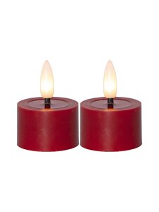 Star Trading - Flamme Flow LED -tuikkukynttilä 2 kpl 4 x 4 x 5 cm - PUNAINEN Star Trading - Flamme Flow LED -tuikkukynttilä 2 kpl 4 x 4 x 5 cm - PUNAINEN | Stockmann