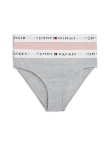 Tommy Hilfiger - Bikini-alushousut 2-pack - 09D FOGGY PINK / L GRY HTR | Stockmann