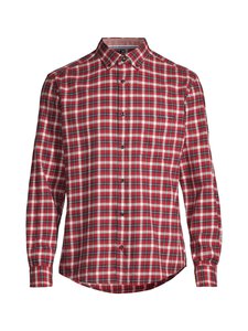 Olymp - Regular fit -ruudullinen flanellikauluspaita - 35 ROT | Stockmann