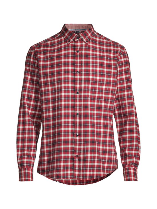 Olymp - Regular fit -ruudullinen flanellikauluspaita - 35 ROT | Stockmann - photo 1