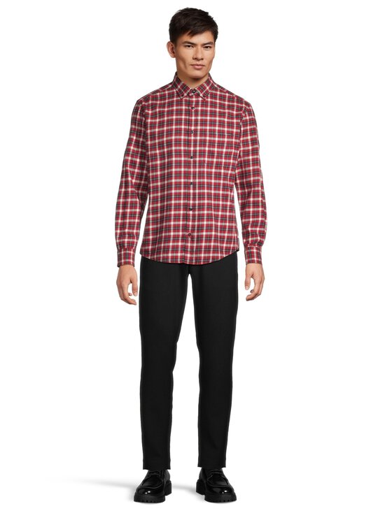 Olymp - Regular fit -ruudullinen flanellikauluspaita - 35 ROT | Stockmann - photo 2