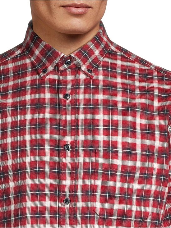 Olymp - Regular fit -ruudullinen flanellikauluspaita - 35 ROT | Stockmann - photo 4