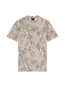 ARMANI EXCHANGE - Leaf Allover -t-paita - AF10358 F1146 CREAM LEAF ALLOVER BIG | Stockmann