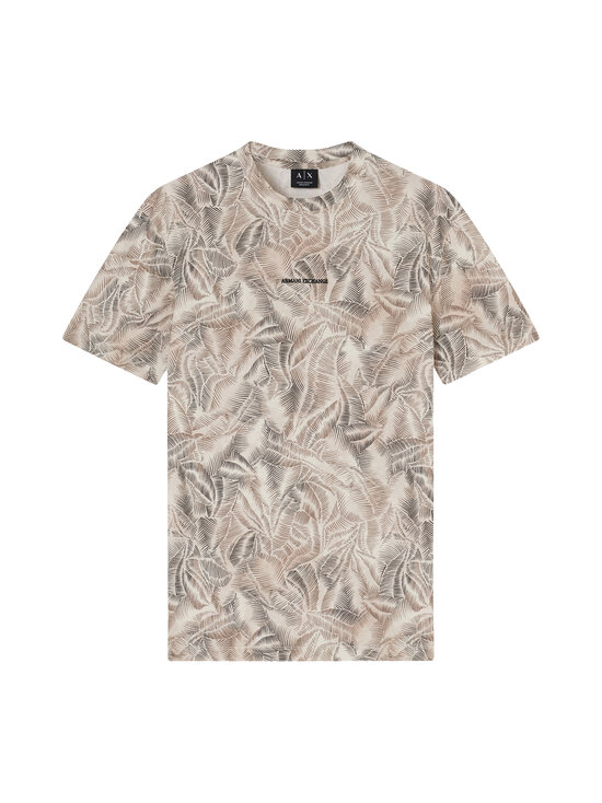 ARMANI EXCHANGE - Leaf Allover -t-paita - AF10358 F1146 CREAM LEAF ALLOVER BIG | Stockmann - photo 1