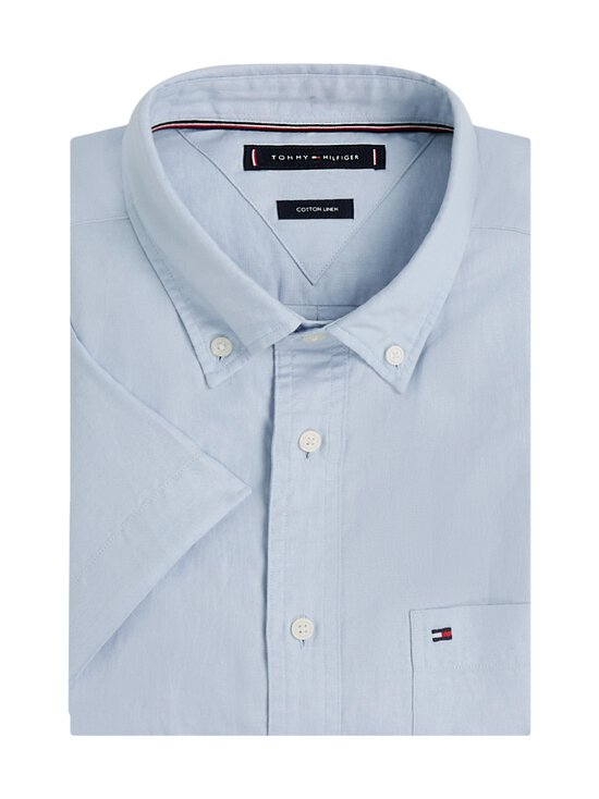 Tommy Hilfiger - Linen Blend Solid Regular Fit krekls ar apkakli - C1O BREEZY BLUE - photo 4 Tommy Hilfiger - Linen Blend Solid Regular Fit krekls ar apkakli - C1O BREEZY BLUE | Stockmann - photo 4