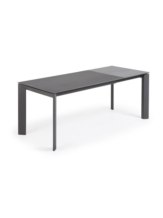 Kave Home - Axis- jatkettava ruokapöytä keraaminen/tummanharmaa 90 x 140/200 cm - GREY | Stockmann - photo 2