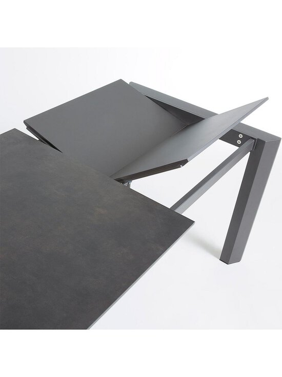 Kave Home - Axis- jatkettava ruokapöytä keraaminen/tummanharmaa 90 x 140/200 cm - GREY | Stockmann - photo 5