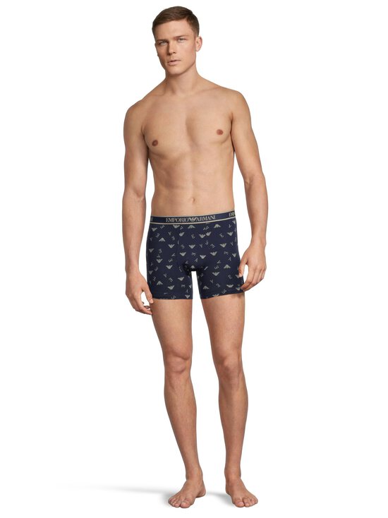 Emporio Armani - Boxer-alushousut 3-pack - M5080 SCOO/INK-NUT PRT/WHT | Stockmann - photo 5