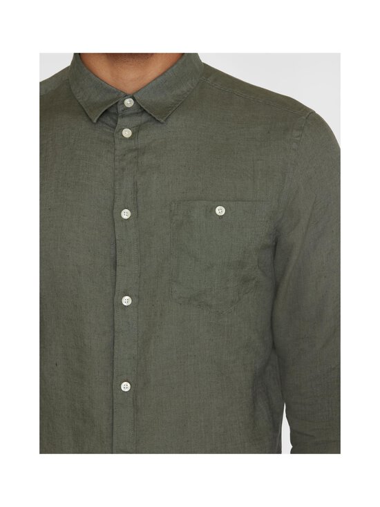 Knowledge Cotton Apparel - Regular Fit lina krekls ar apkakli - 1068 BURNED OLIVE - photo 6 Knowledge Cotton Apparel - Regular Fit lina krekls ar apkakli - 1068 BURNED OLIVE | Stockmann - photo 6