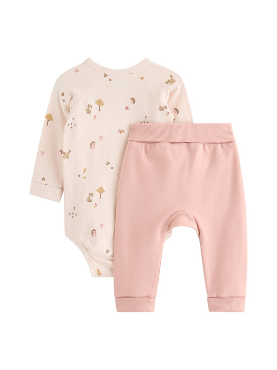 Lindex - Wrap Bodysuit & Joggers -vaatesetti - 8160 PINK | Stockmann - photo 2