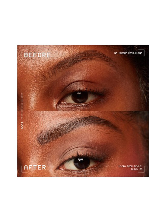 NYX Professional Makeup - Micro Brow Pencil -kulmakynä - 08 BLACK | Stockmann - photo 3