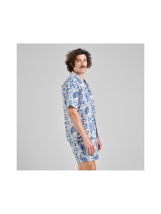 Dedicated - Marstrand Relaxed Fit -kauluspaita - OCEAN SQUARES OAT WHITE | Stockmann - photo 3