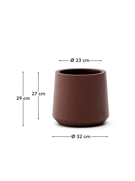 Kave Home - Calun-ruukku kastanjanruskea ⌀ 32 cm - BROWN | Stockmann - photo 6