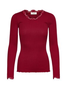 Rosemunde - RWBabette Lace -silkkisekoitepaita - 087 KARANDA RED | Stockmann