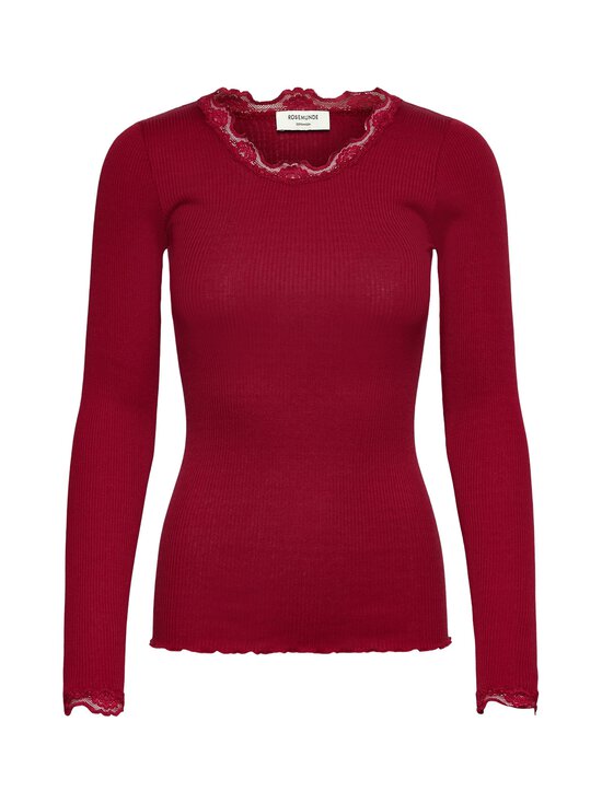 Rosemunde - RWBabette Lace -silkkisekoitepaita - 087 KARANDA RED | Stockmann - photo 1