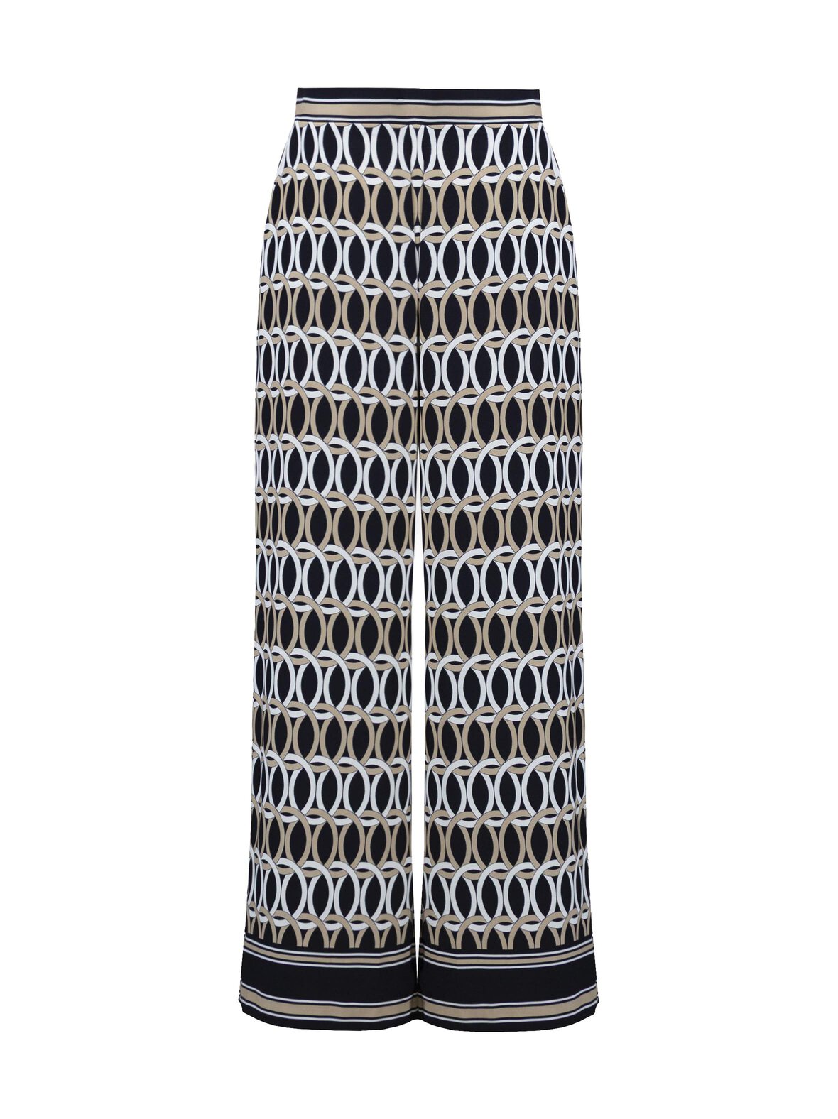 Geometric Print Wide Leg -housut
