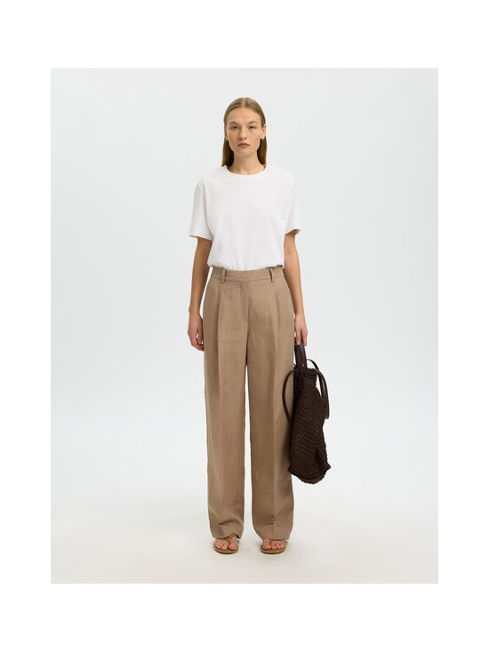 Selected - SlfWide Terry -housut - WHITE PEPPER DETAIL:MELANGE | Stockmann - photo 2