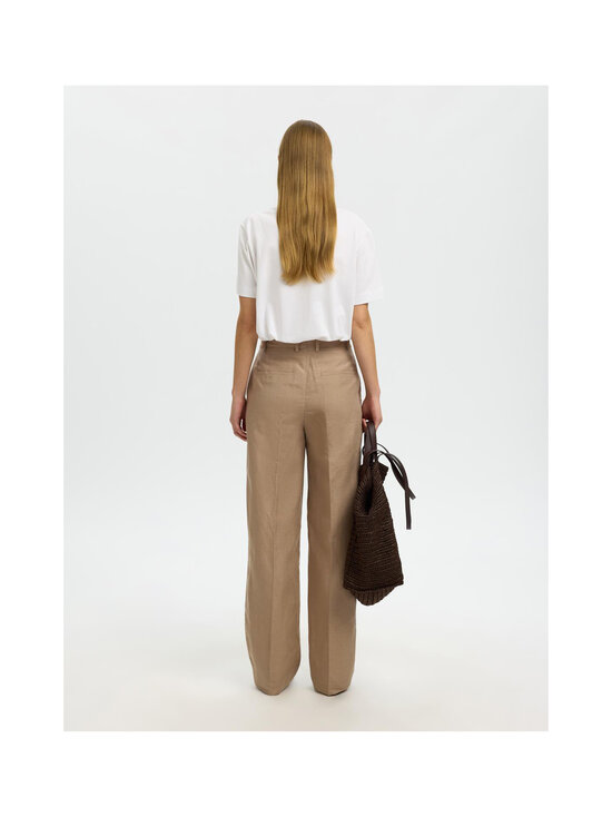 Selected - SlfWide Terry -housut - WHITE PEPPER DETAIL:MELANGE | Stockmann - photo 3