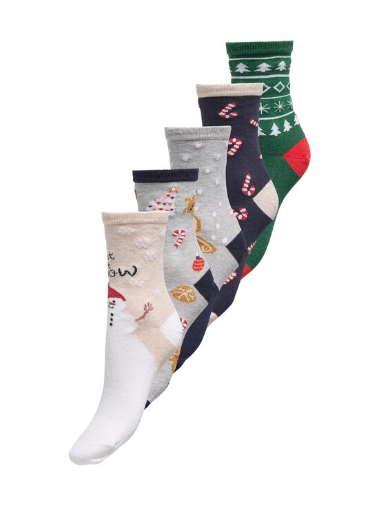 KIDS ONLY - KogChristmas -sukat, 5-pack - LIGHT GREY MELANGE PACK:SNOWMAN-PENGUIN-GINGERBREAD-SUGARCANE-CHRISTMAS TREE - photo 1 KIDS ONLY - KogChristmas -sukat, 5-pack - LIGHT GREY MELANGE PACK:SNOWMAN-PENGUIN-GINGERBREAD-SUGARCANE-CHRISTMAS TREE | Stockmann - photo 1