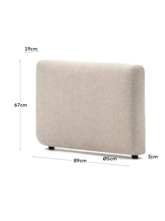 Kave Home - Neom-sohvan käsinoja beige 19 x 67 cm - BEIGE | Stockmann - photo 6