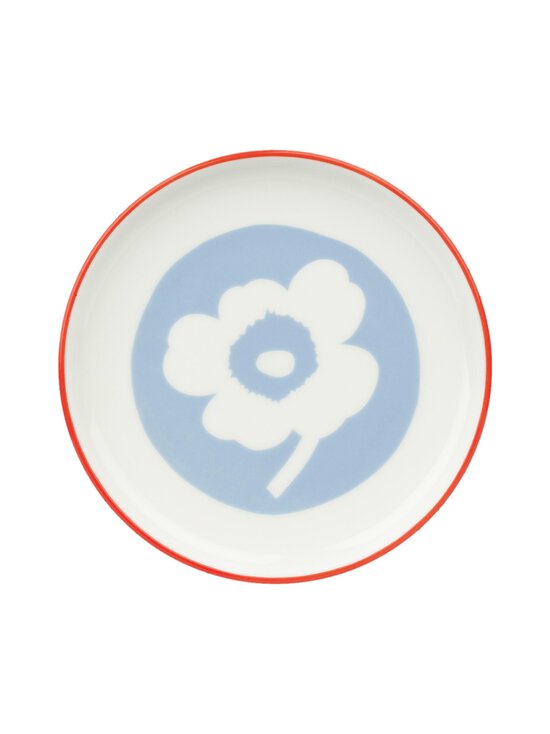 Marimekko - Unikko-lautanen 13,5 cm - WHITE, LT.BLUE, ORANGE RED | Stockmann - photo 1