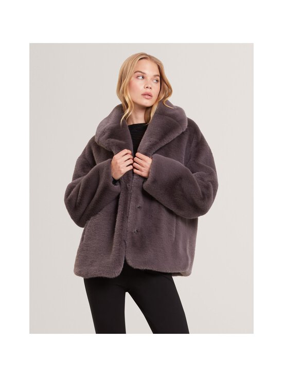 Ted Baker London - Fiela Shawl Collar -lyhyt tekoturkistakki - GREY - photo 2 Ted Baker London - Fiela Shawl Collar -lyhyt tekoturkistakki - GREY | Stockmann - photo 2