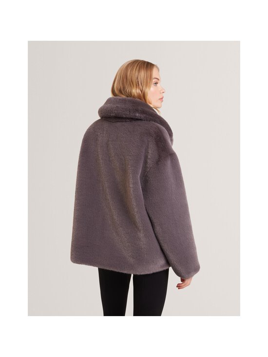 Ted Baker London - Fiela Shawl Collar -lyhyt tekoturkistakki - GREY - photo 3 Ted Baker London - Fiela Shawl Collar -lyhyt tekoturkistakki - GREY | Stockmann - photo 3