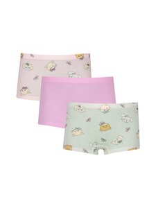 Lindex - Cat With Bow -bokserialushousut 3 pack - 683 DUSTY PINK | Stockmann