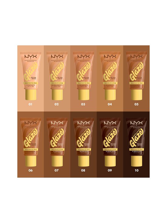 NYX Professional Makeup - Buttermelt Glaze Skin Tint SPF30 -meikkivoide - 10 CHOCOLATE BUTTA | Stockmann - photo 5