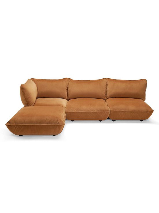 Fatboy - Sumo-kulmasohva Velvet-kangas almond L 301 cm - BROWN | Stockmann - photo 1