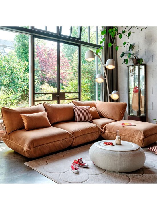 Fatboy - Sumo-kulmasohva Velvet-kangas almond L 301 cm - BROWN | Stockmann - photo 5