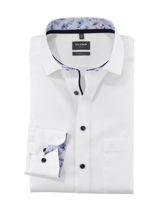 Olymp - Triiksärk Modern Fit Flower Trim - 00 WHITE | Stockmann - photo 1