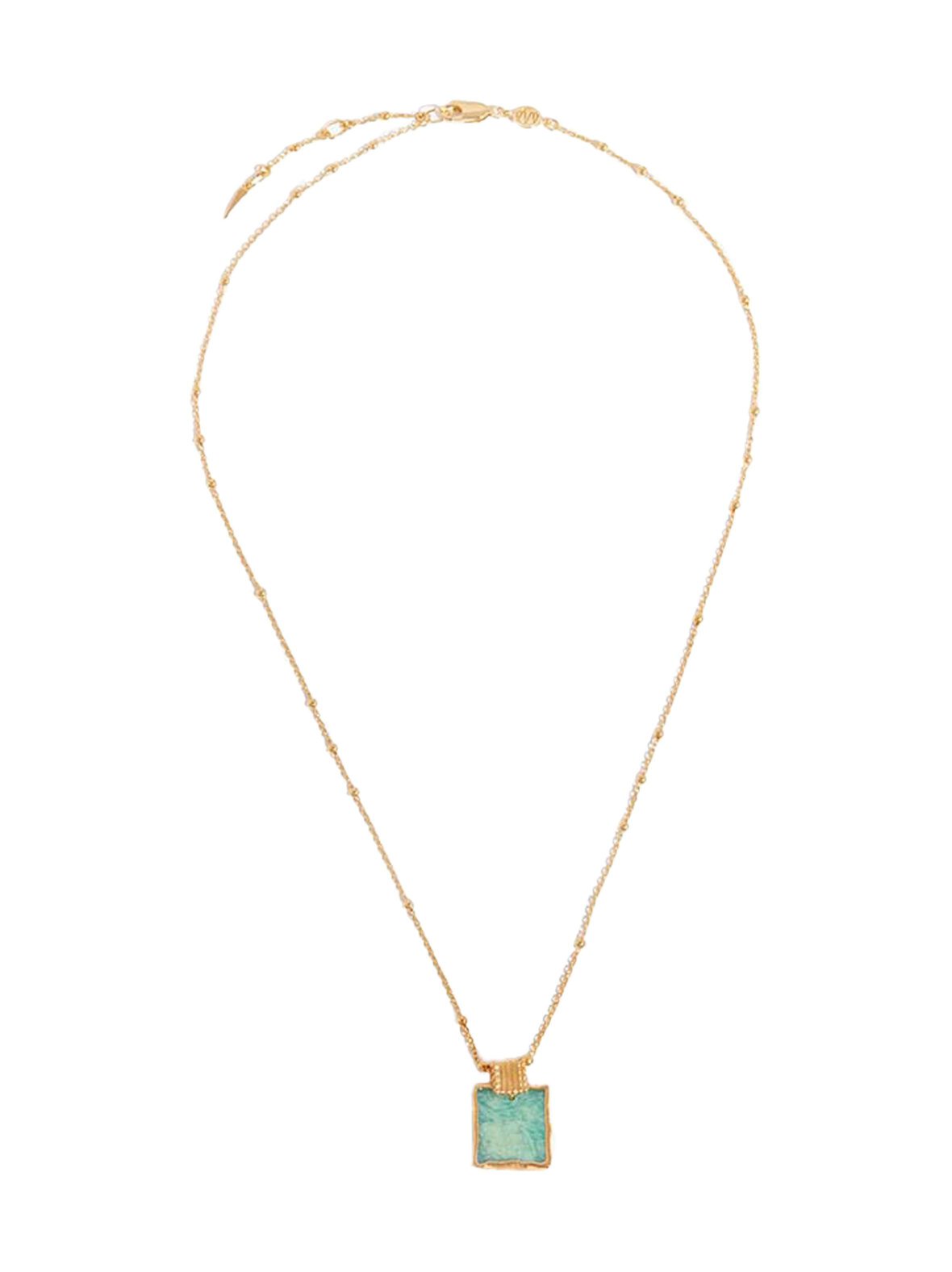 Amazonite Lena Charm -kullattu kaulakoru