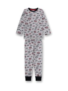 Sanetta - Emergency Vehicle -pyjamapaita ja pyjamahousut - 1646 HELLGRAU MELANGE | Stockmann