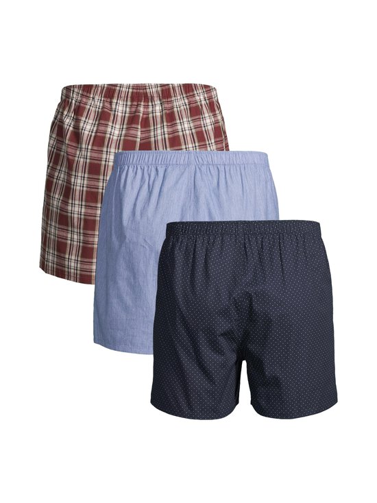 Cap Horn loungewear - Bokserid Brad 3 paari - WINE CHECK, LT. BLUE CHAMBRAY, NAVY DOT | Stockmann - photo 2