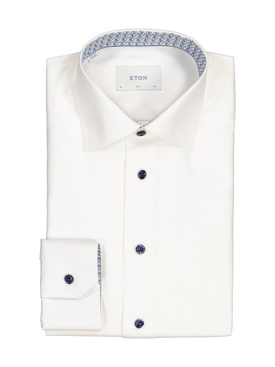 Eton - Slim Fit Geometric Effect Textured krekls ar apkakli - 00 WHITE - photo 1 Eton - Slim Fit Geometric Effect Textured krekls ar apkakli - 00 WHITE | Stockmann - photo 1
