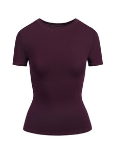 SKIMS - T-särk Cotton Jersey - CURRANT | Stockmann