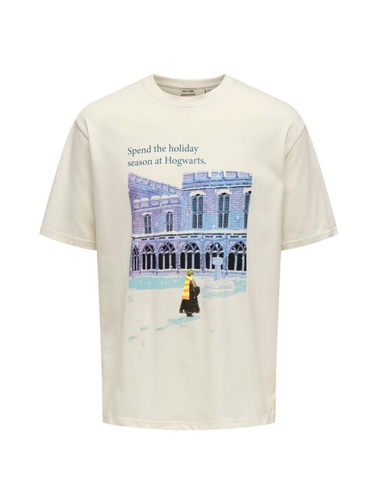Only & Sons - Harry Potter OnsXmas t-paita - CLOUD DANCER PRINT:HOLIDAY SEASON | Stockmann - photo 1