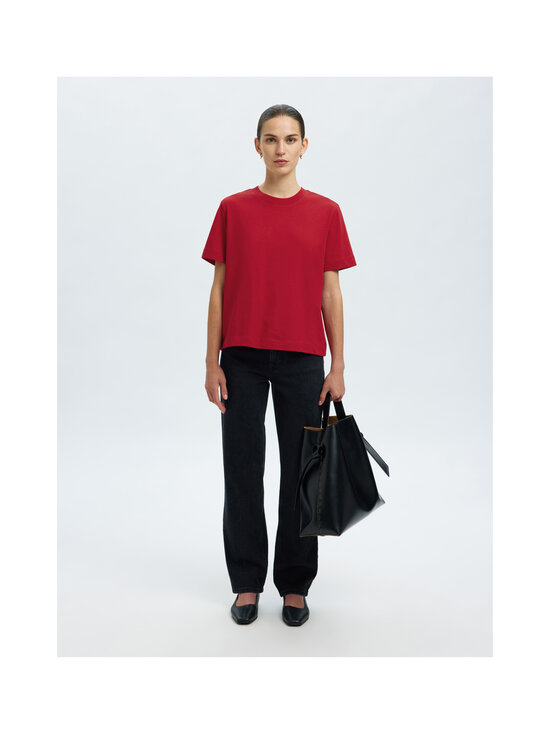 Selected - SlfEssential Boxy T-krekls - EQUESTRIAN RED | Stockmann - photo 2