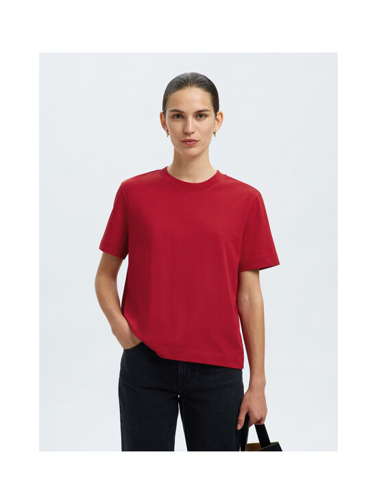 Selected - SlfEssential Boxy T-krekls - EQUESTRIAN RED | Stockmann - photo 5