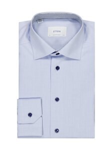 Eton - Contemporary Fit Geometric -kauluspaita - 21 LIGHT BLUE | Stockmann